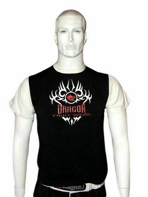 MORGAN Dragon Martial Arts Uniform Training T-Shirt Black - Boxing & MMA Shorts
