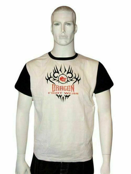 MORGAN Dragon Martial Arts Uniform Training T-Shirt White - Boxing & MMA Shorts