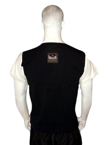 MORGAN Martial Arts Uniform Training T-shirt Top Black - Boxing & MMA Shorts
