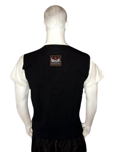 MORGAN Martial Arts Uniform Training T-shirt Top Black - Boxing & MMA Shorts