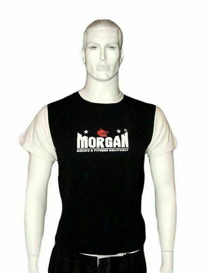 MORGAN Martial Arts Uniform Training T-shirt Top Black - Boxing & MMA Shorts
